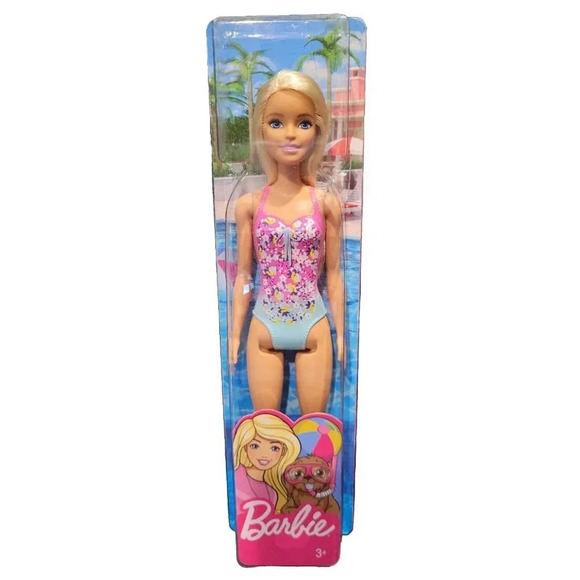 Barbie Doll Blonde Wearing Swimsuit Fashion Doll Unopened Model GHW37 BRAND NEW - Picture 6 of 6